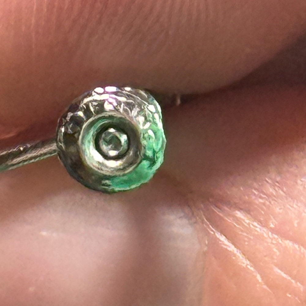Vintage Sterling Silver‎ Crystal Screw on Earrings - Picture 3 of 7